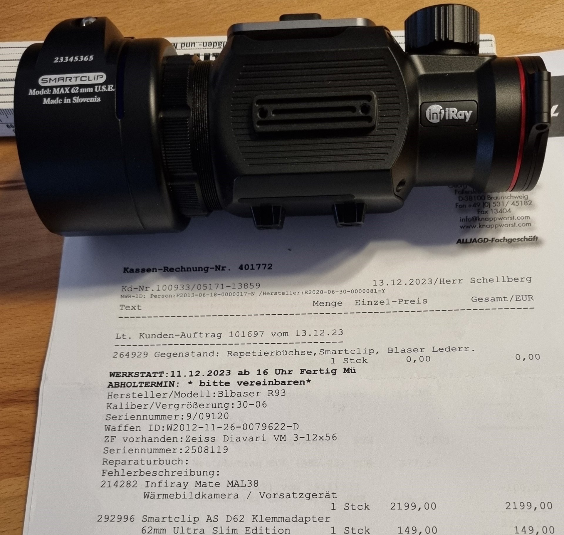Blaser R93 Kal. 30-06 mit Optikpaket – Bild 6