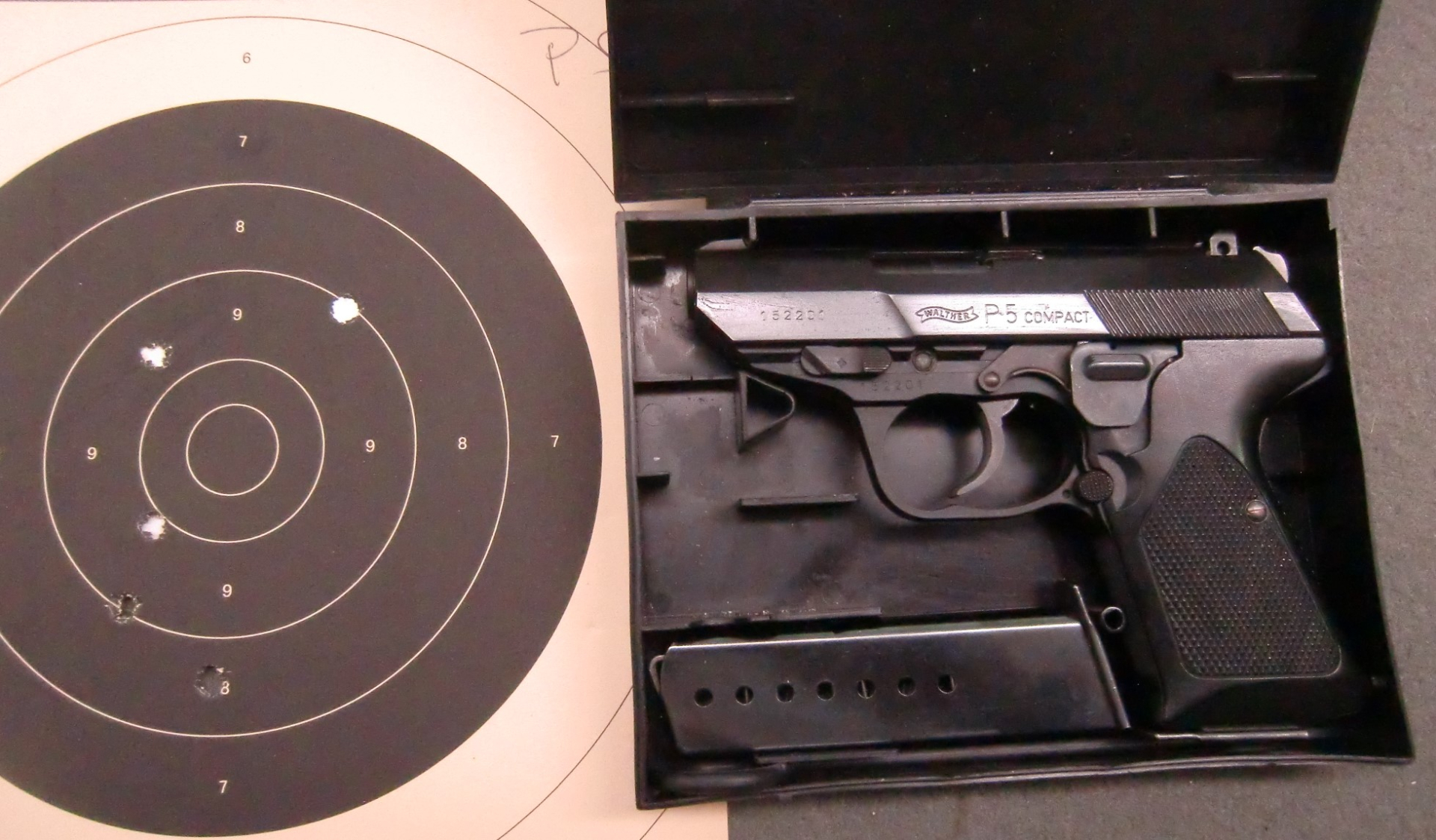 WALTHER P5 Compact ziv. Beschuß mit Nrgleicher OVP – Bild 1