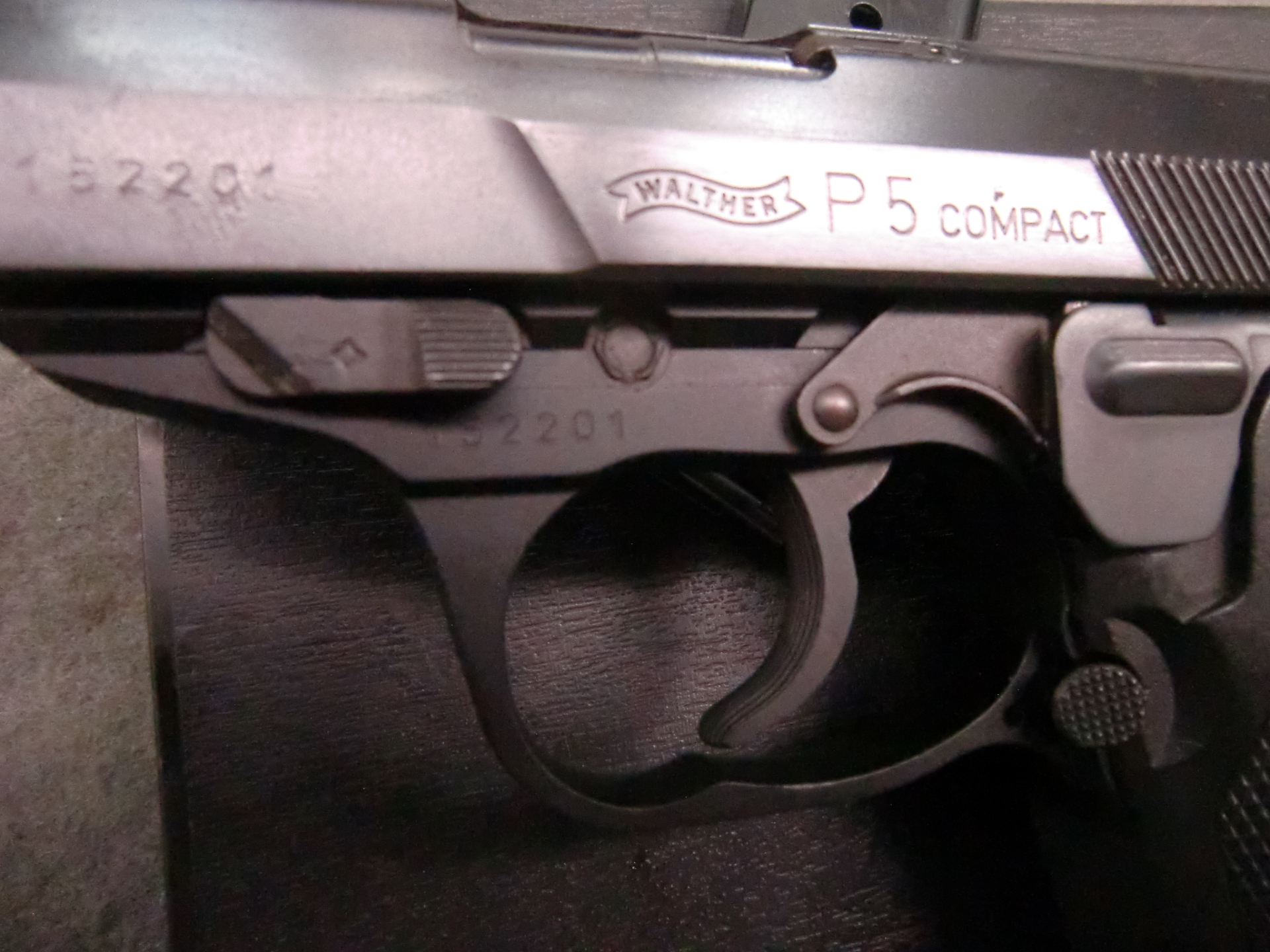 WALTHER P5 Compact ziv. Beschuß mit Nrgleicher OVP – Bild 3