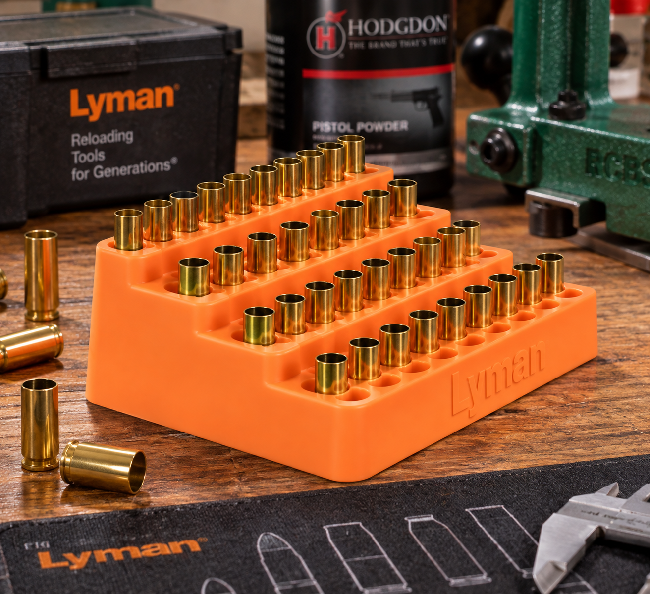 Lyman Ladeblock Ladebrett 445 Für Kurzwaffenmunition – Bild 1