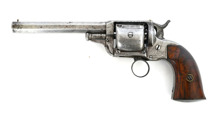 Perkussionsrevolver Adress E. Whitney Beals Walking Beam Pocket, Kaliber .31, Sammlerwaffe, Original – Bild 1