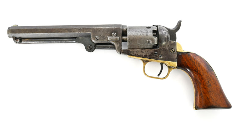 Perkussionsrevolver Colt Modell 1849, Kaliber .31, Sammlerwaffe im Originalzustand, 1854 – Bild 2