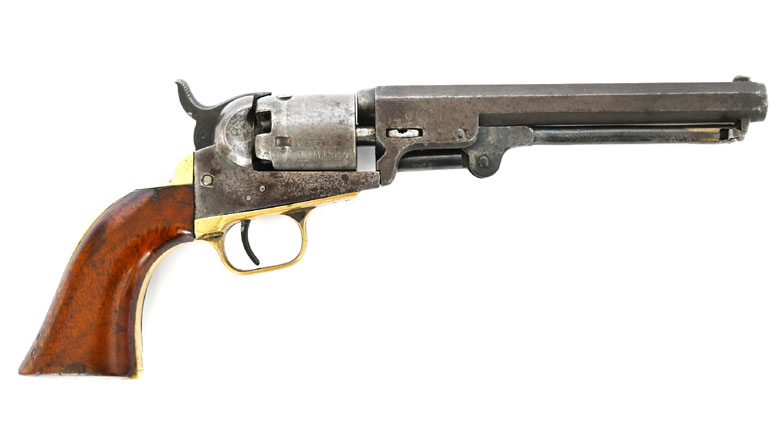 Perkussionsrevolver Colt Modell 1849, Kaliber .31, Sammlerwaffe im Originalzustand, 1854 – Bild 1