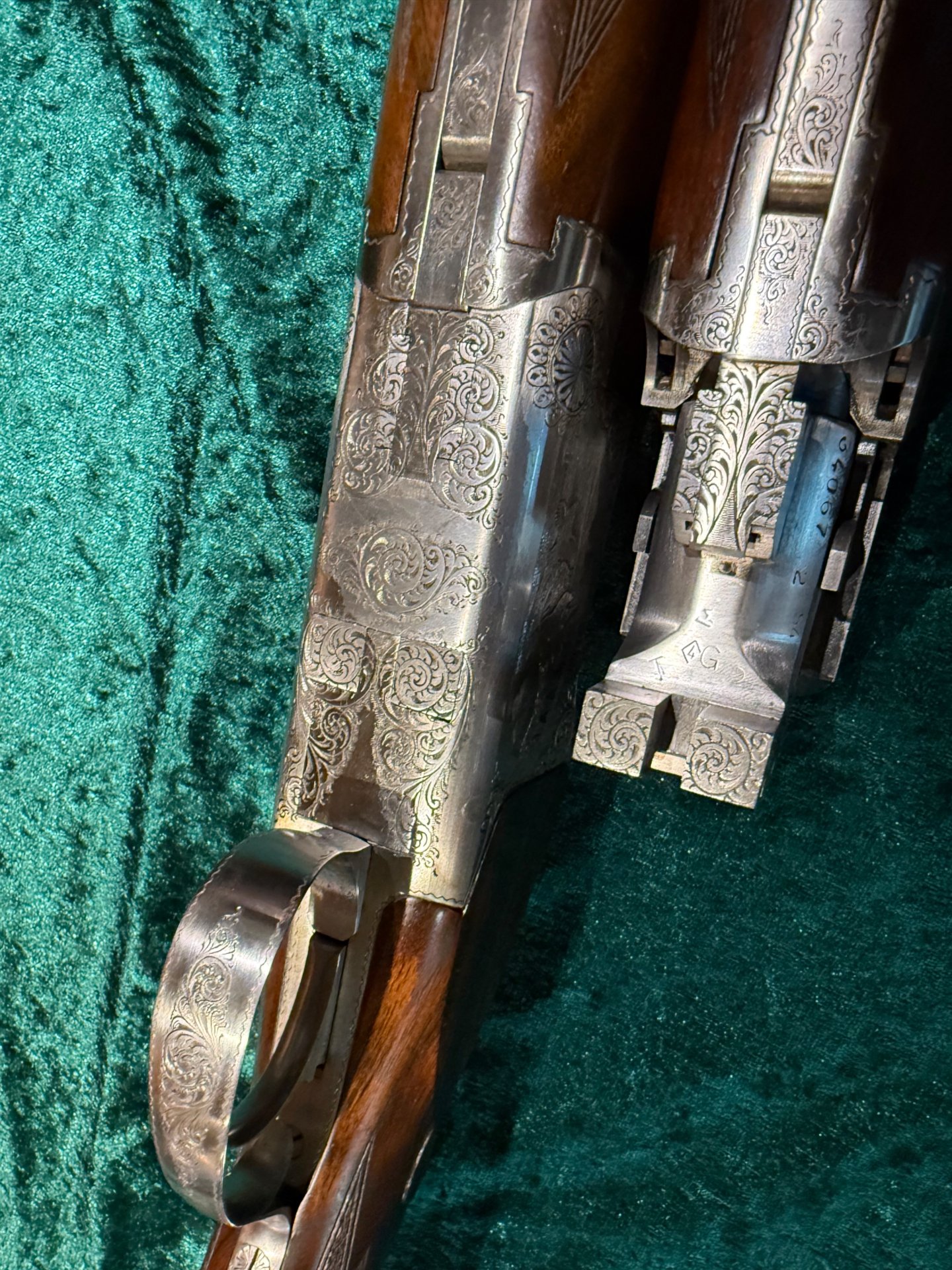 Bockflinte Browning B25 B2Gravur mit Wechsellauf kal 12/70 TOP TOP Schrankwaffe – Bild 6