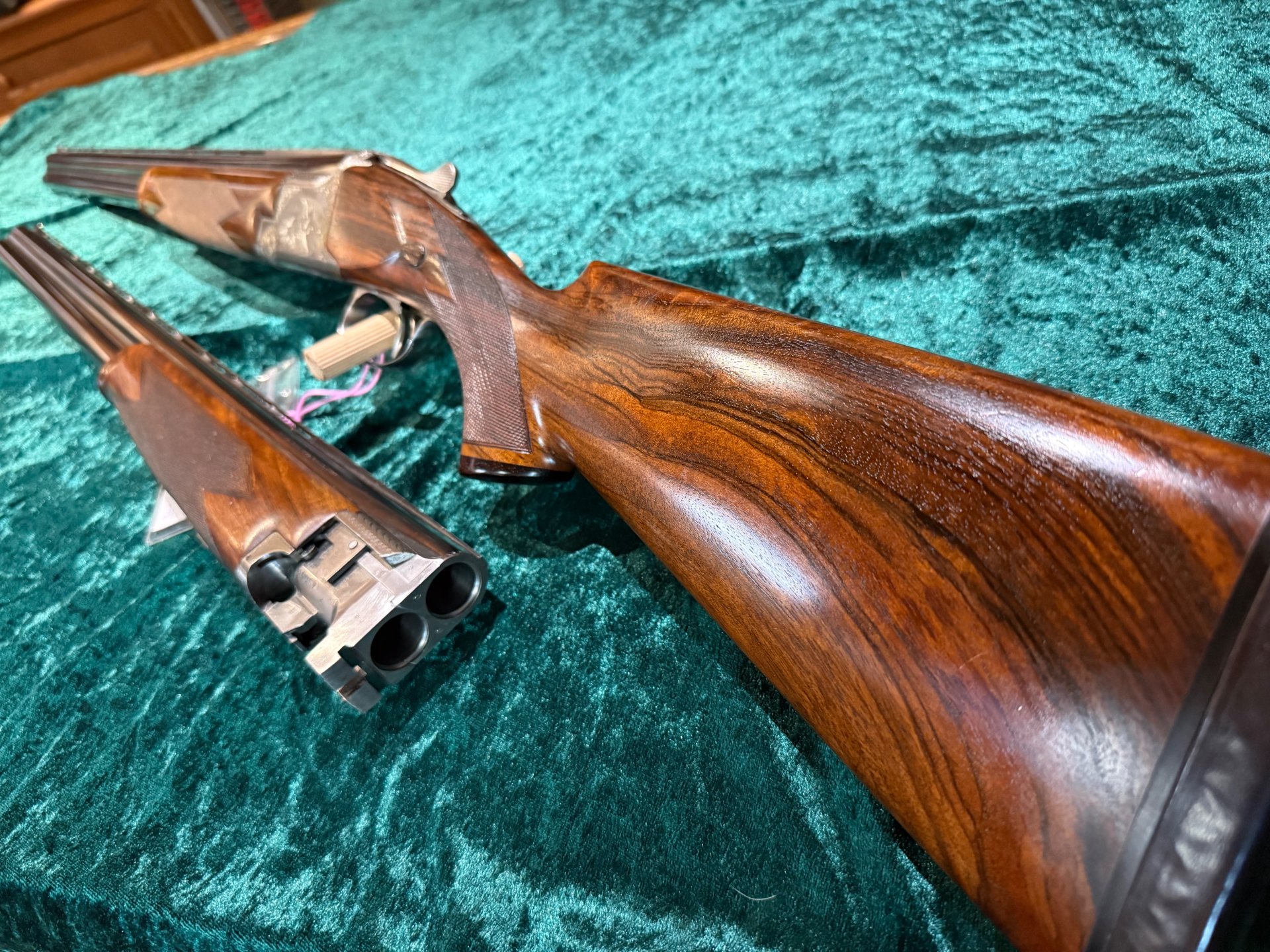 Bockflinte Browning B25 B2Gravur mit Wechsellauf kal 12/70 TOP TOP Schrankwaffe – Bild 3