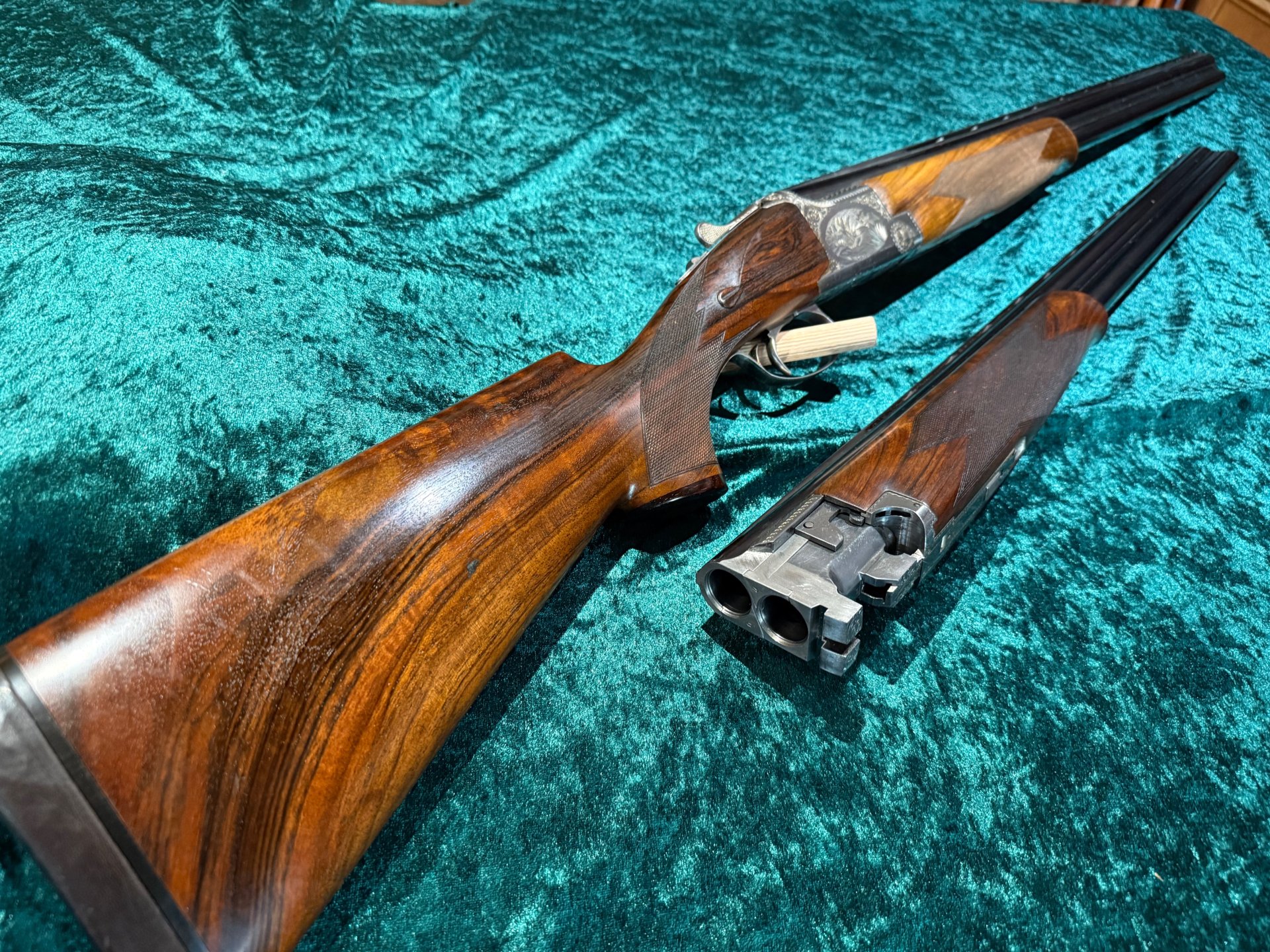Bockflinte Browning B25 B2Gravur mit Wechsellauf kal 12/70 TOP TOP Schrankwaffe – Bild 1