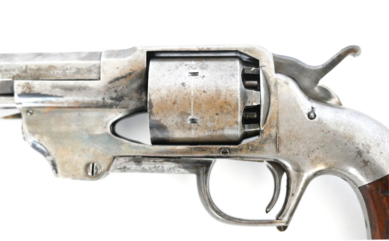 Center Hammer Army Perkussionsrevolver Allen & Wheelock , Kaliber .44, Sammlerwaffe, Originalzustand – Bild 5