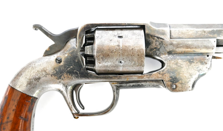 Center Hammer Army Perkussionsrevolver Allen & Wheelock , Kaliber .44, Sammlerwaffe, Originalzustand – Bild 4