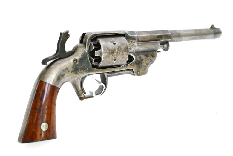 Center Hammer Army Perkussionsrevolver Allen & Wheelock , Kaliber .44, Sammlerwaffe, Originalzustand – Bild 6