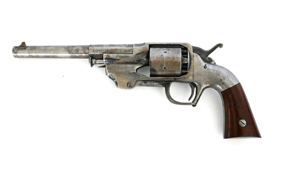 Center Hammer Army Perkussionsrevolver Allen & Wheelock , Kaliber .44, Sammlerwaffe, Originalzustand – Bild 1