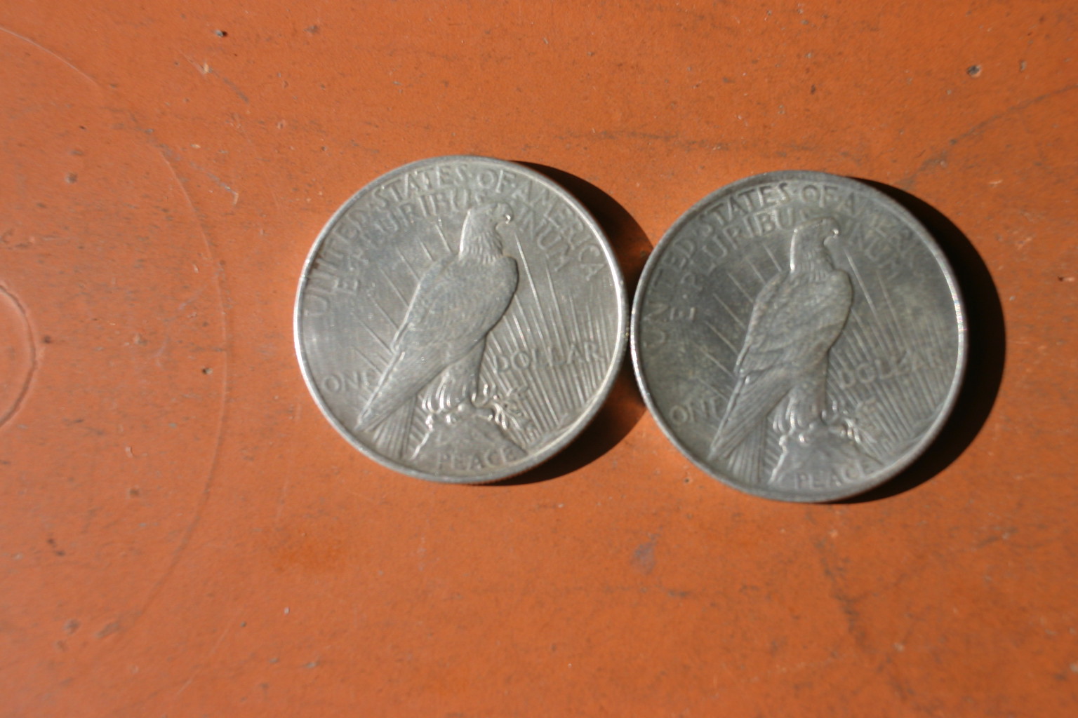 Silbermünzen Peace-Dolllar von 1922 + 23 – Bild 2
