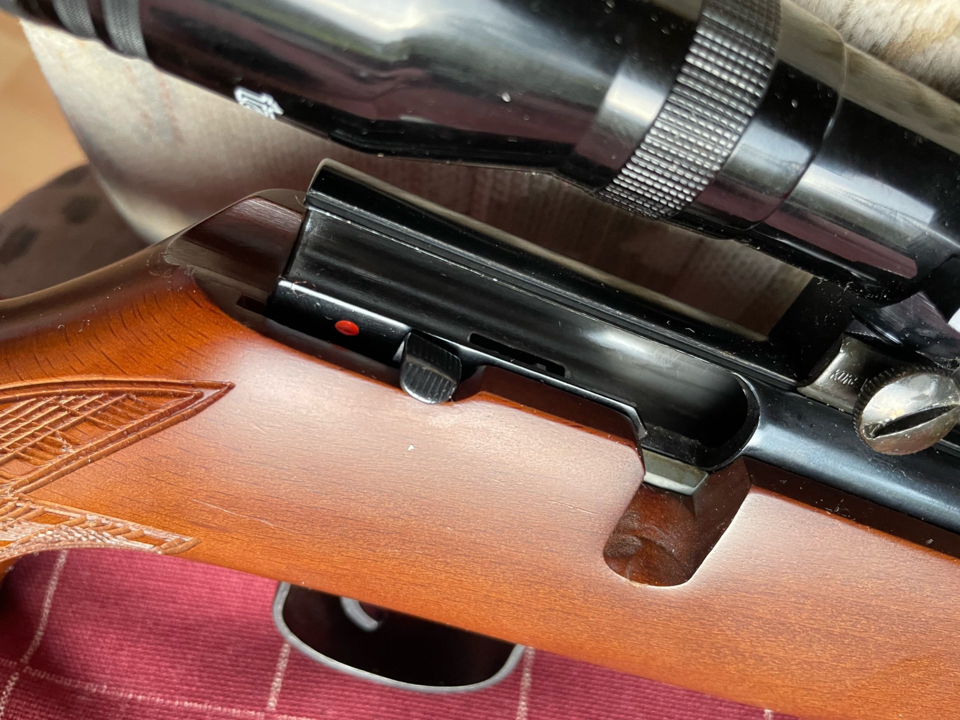 Mauser 107, 22 lfB, + TASCO 4x32, wie neu, – Bild 4