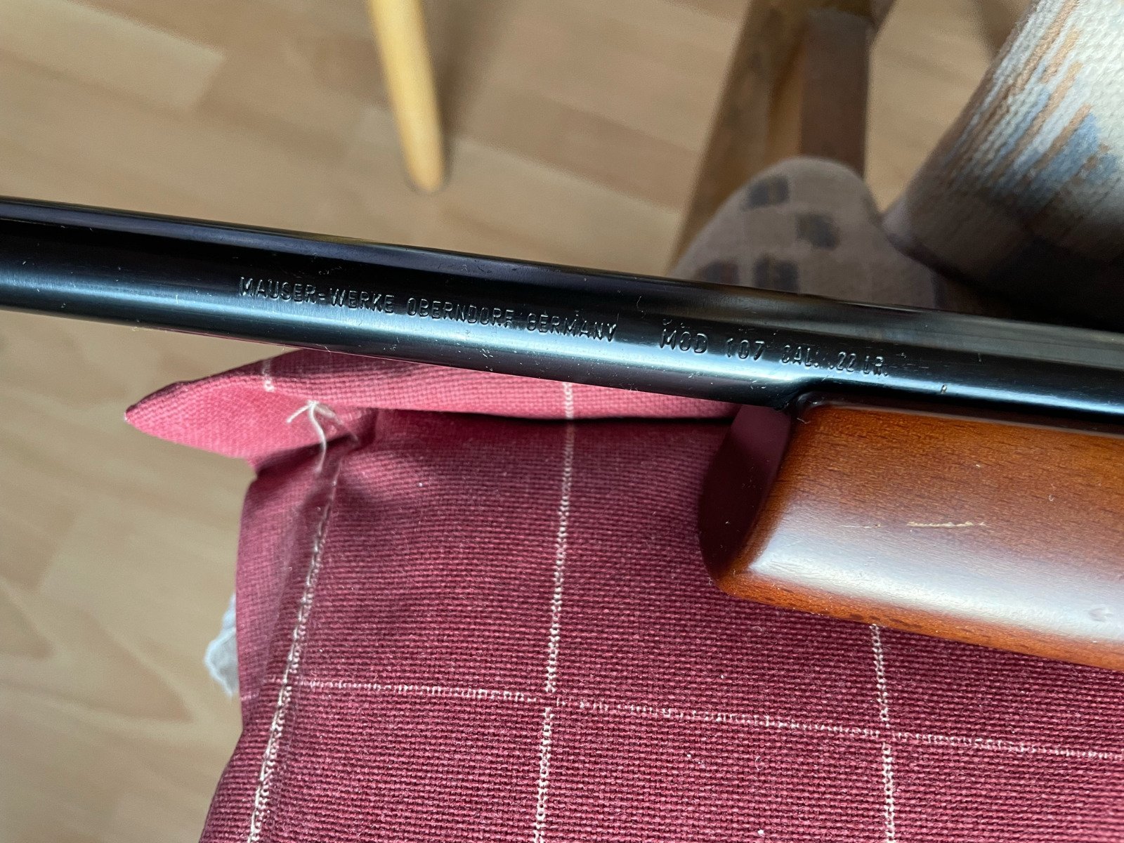 Mauser 107, 22 lfB, + TASCO 4x32, wie neu, – Bild 2