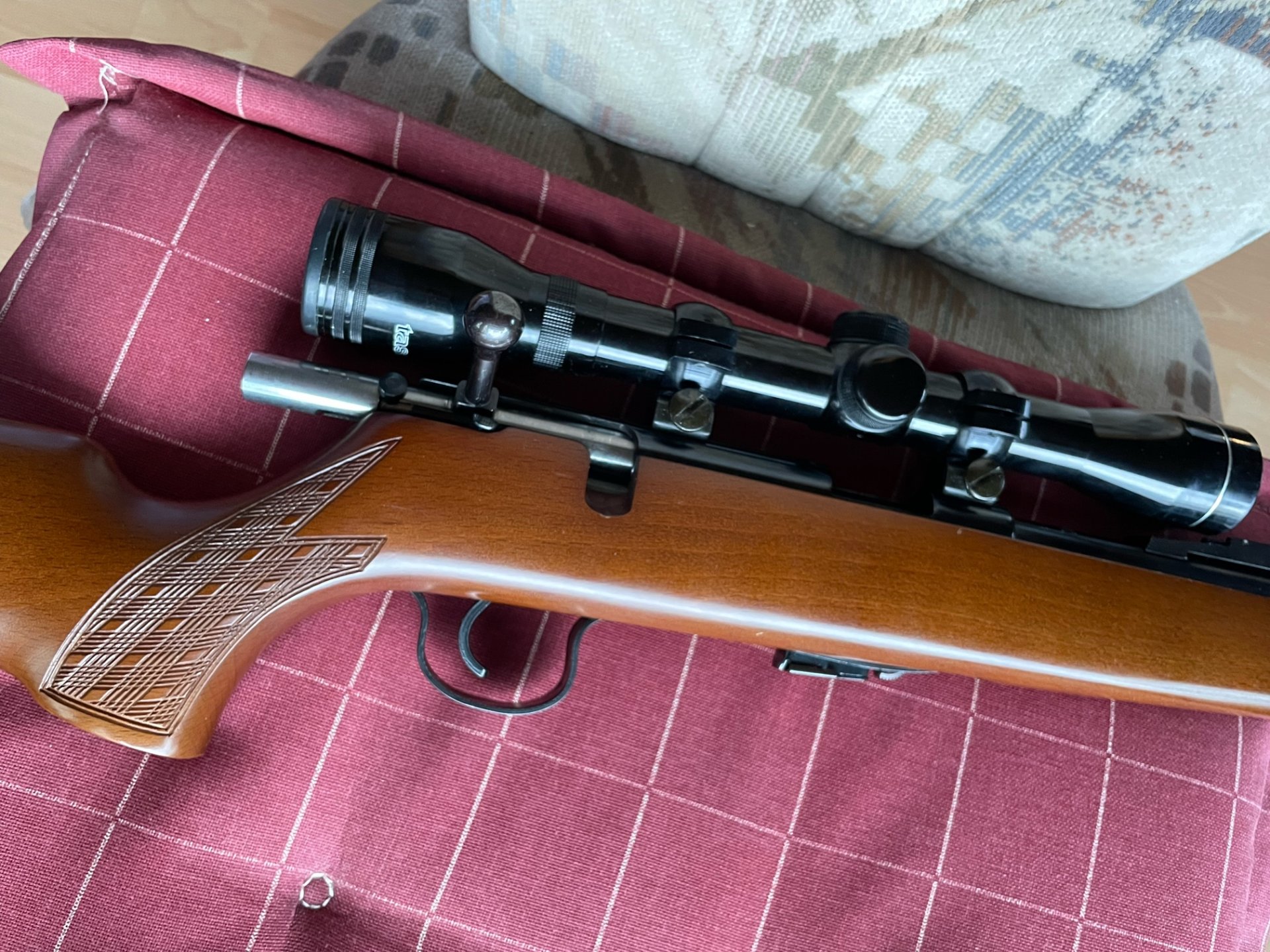 Mauser 107, 22 lfB, + TASCO 4x32, wie neu, – Bild 5