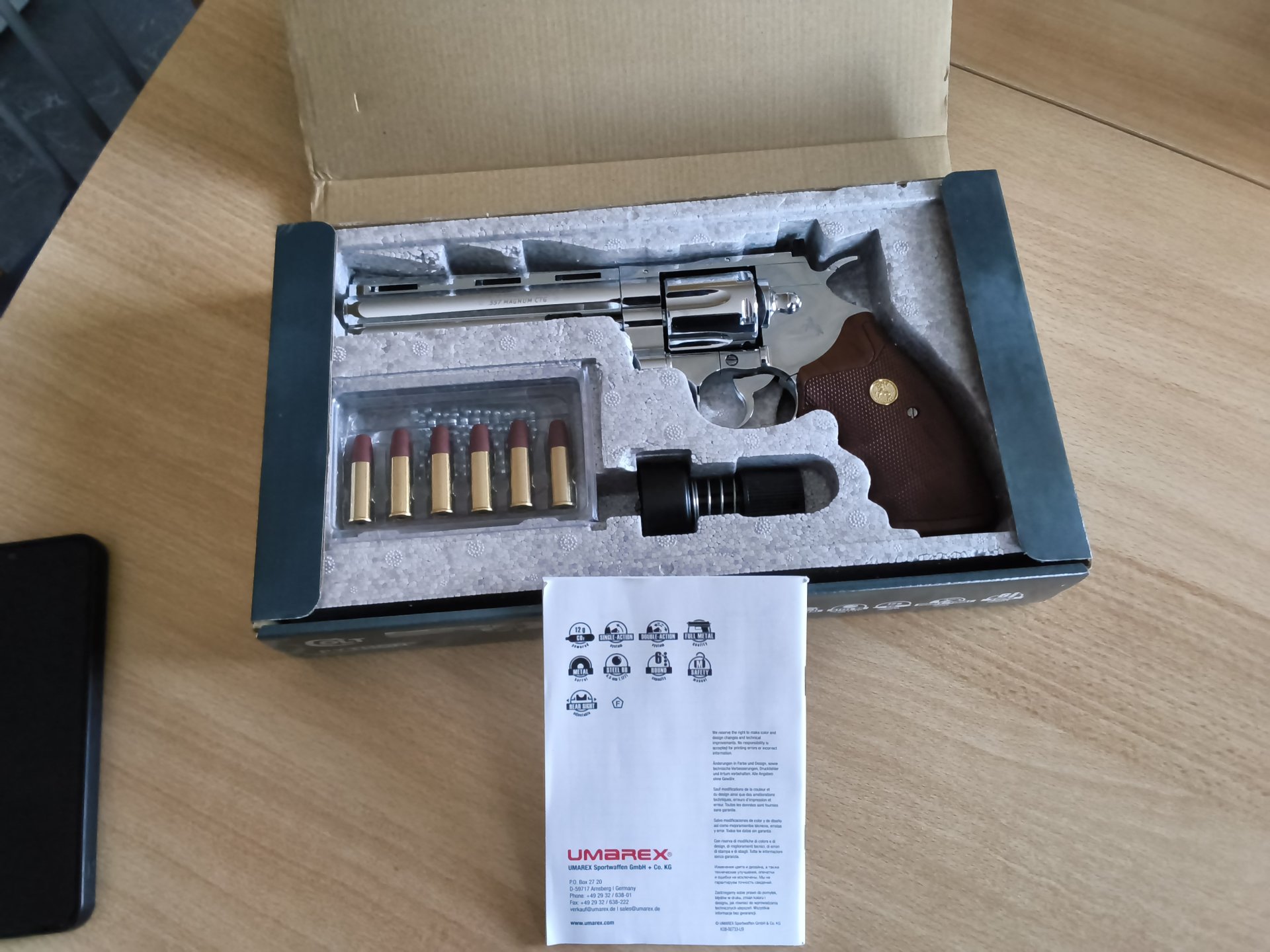 Colt Python co2 call 4,4mm BB – Bild 1