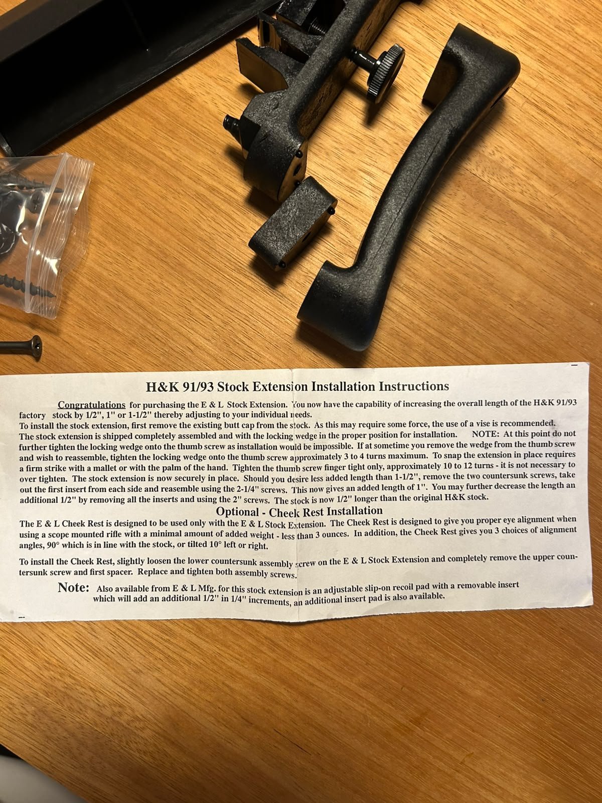 G3 HK T41 Schaft Verlängerung + Wangenauflage – Bild 4
