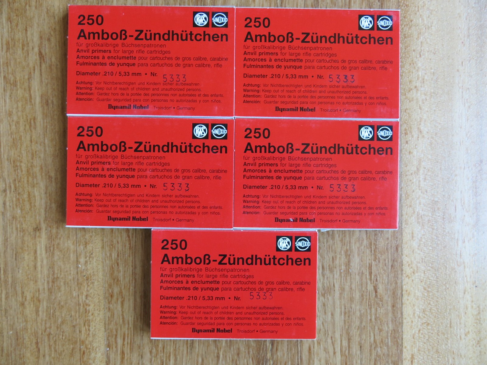 1250 Zündhütchen RWS Mag. – Bild 1