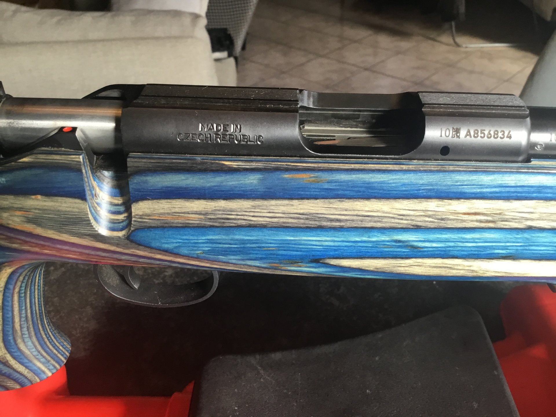 CZ 455 .17hmr mit schichtholzschaft und Mündungsgewinde m14x1 – Bild 2