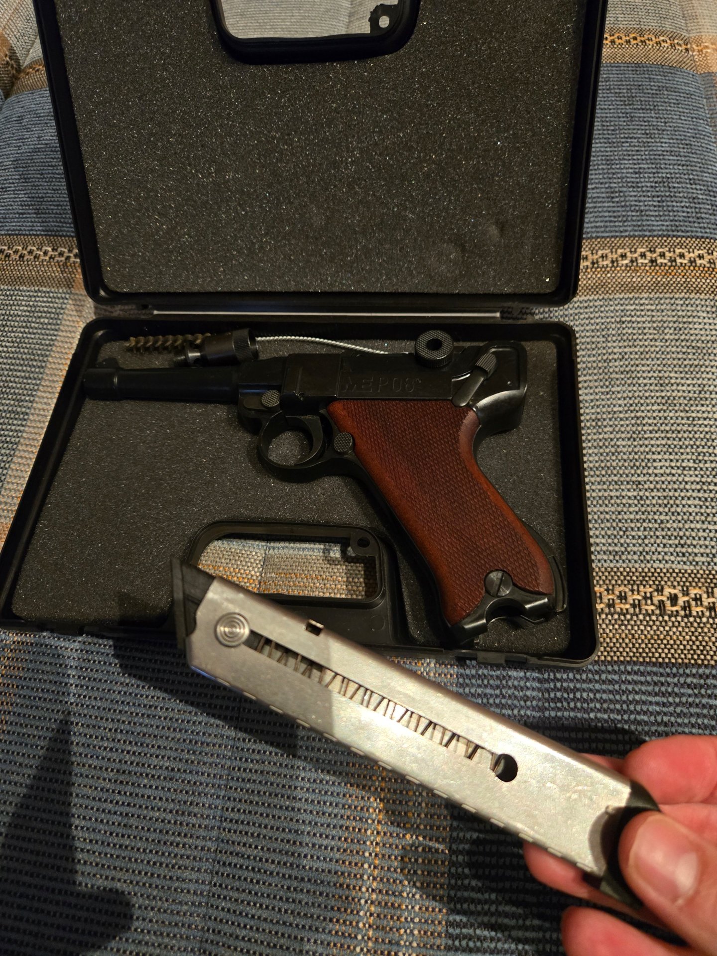 ME P08 brüniert 9 mm knall – Bild 2