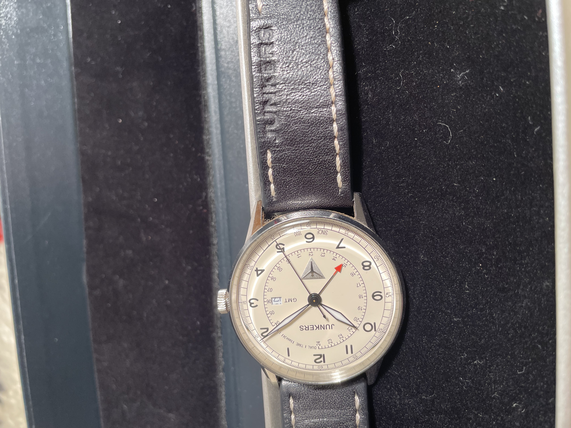 Junker GMT 2. Zeitzone Flieger Uhr Herren Armbanduhr – Bild 2