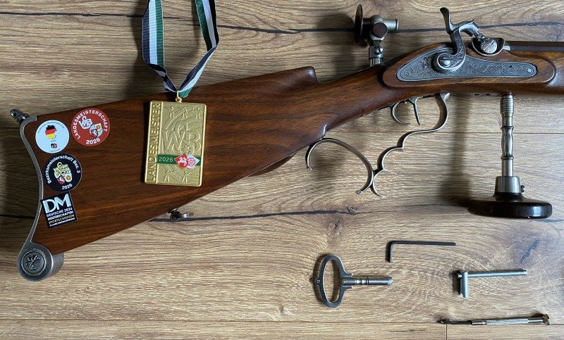 Greuling Scheibenbüchse .45 Lothar Walther L&R Diopter – Bild 6