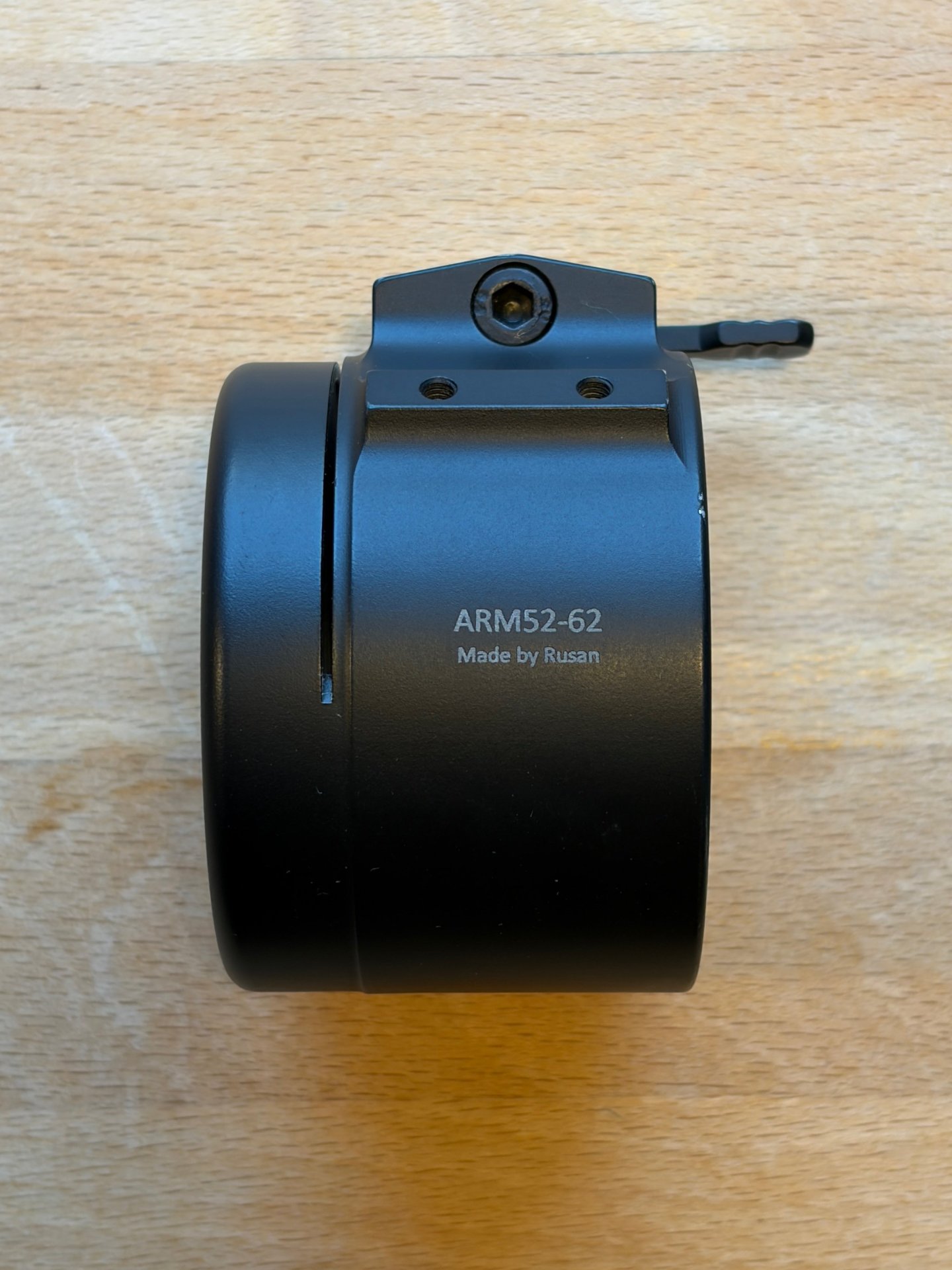 Rusan ARM52-62 Klemmadapter 62mm Adapter Schnellverschluss ARM Wärmebildvorsatz Thermtec Hikmicro – Bild 1