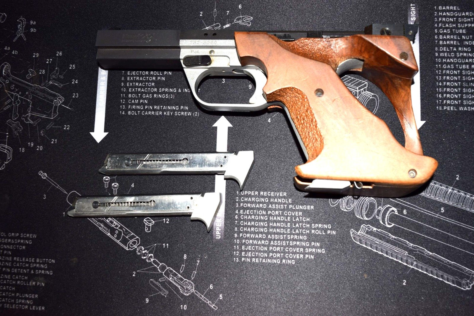 Hämmerli Modell 232 22 kurz Schnellfeuerpistole – Bild 1