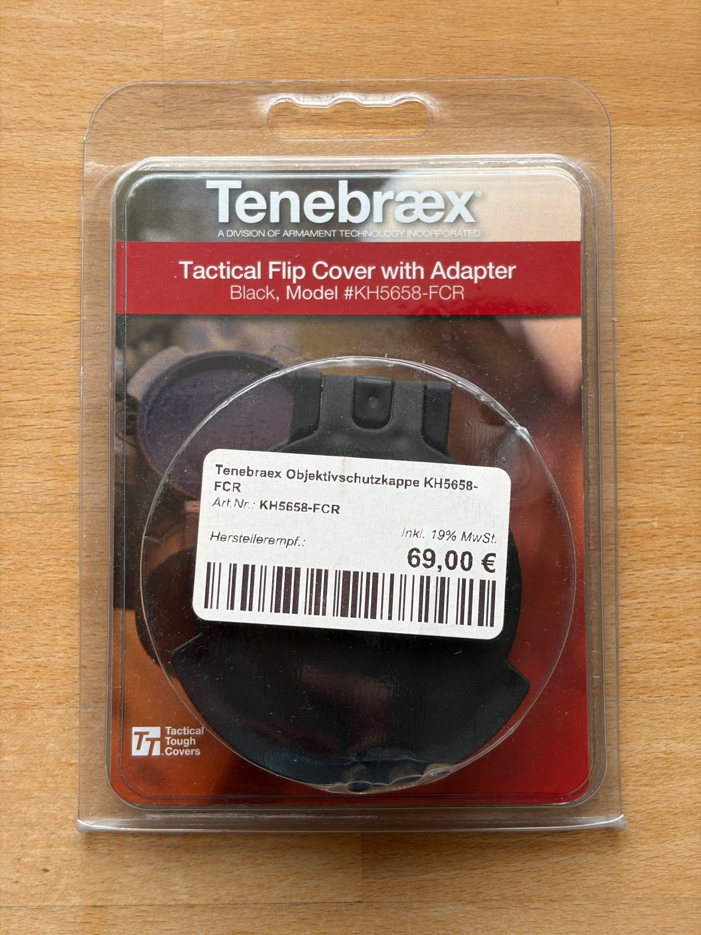 Tenebraex KH5658-FCR Objektivschutzkappe Steiner M5Xi 5-25x56 Kahles K525i 5-25x56, K624i 6-24x56 – Bild 1