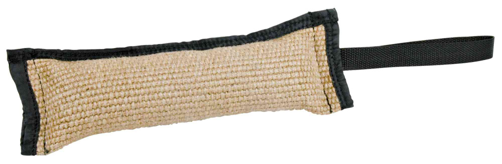 TRIXIE Hunde Trainings-Dummy, Beißwulst aus Jute genäht mit Handschlaufe | 9x29cm (gesamt 43cm) – Bild 1
