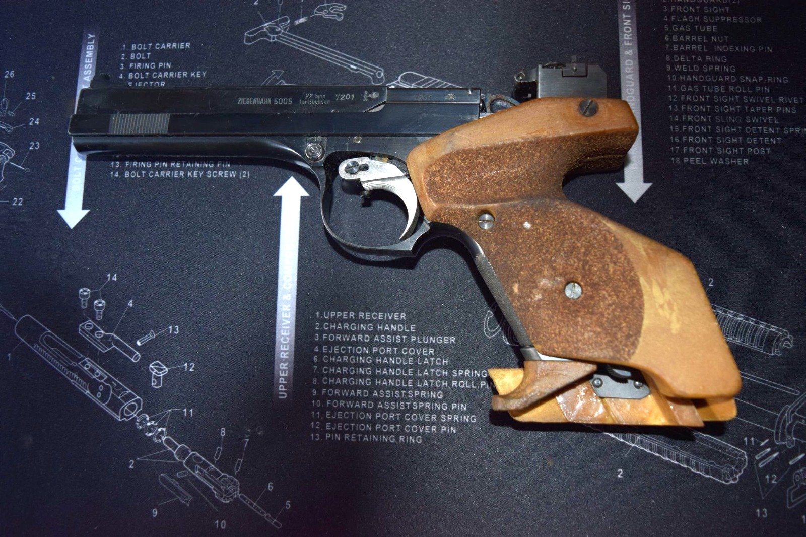 Ziegenhahn Mod 5005 Sportpistole 22 lr – Bild 1