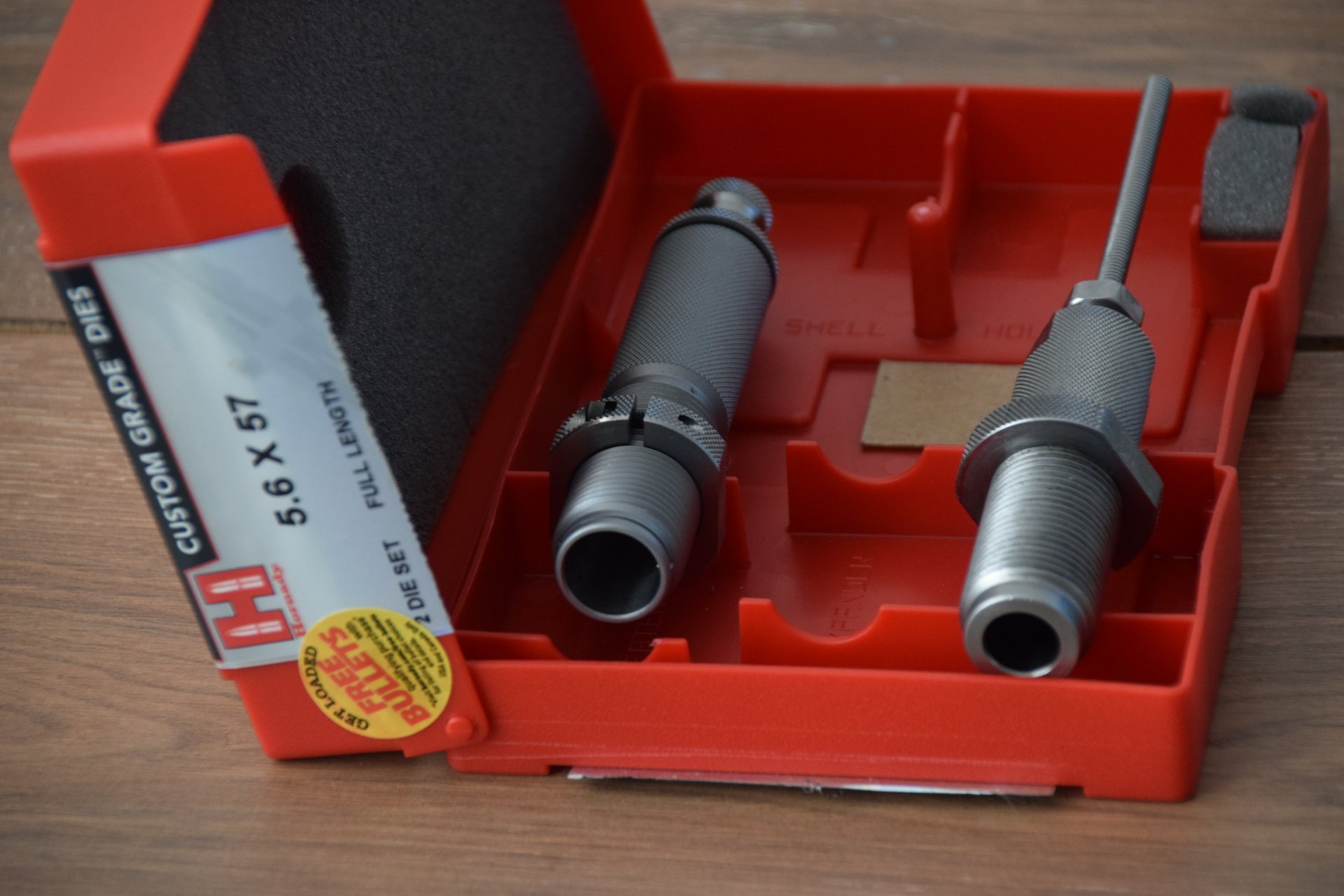 Hornady Matrizensatz 5,6x57 (.224) inkl. RWS-Hülsen und Sierra MatchKing Geschosse – Bild 1