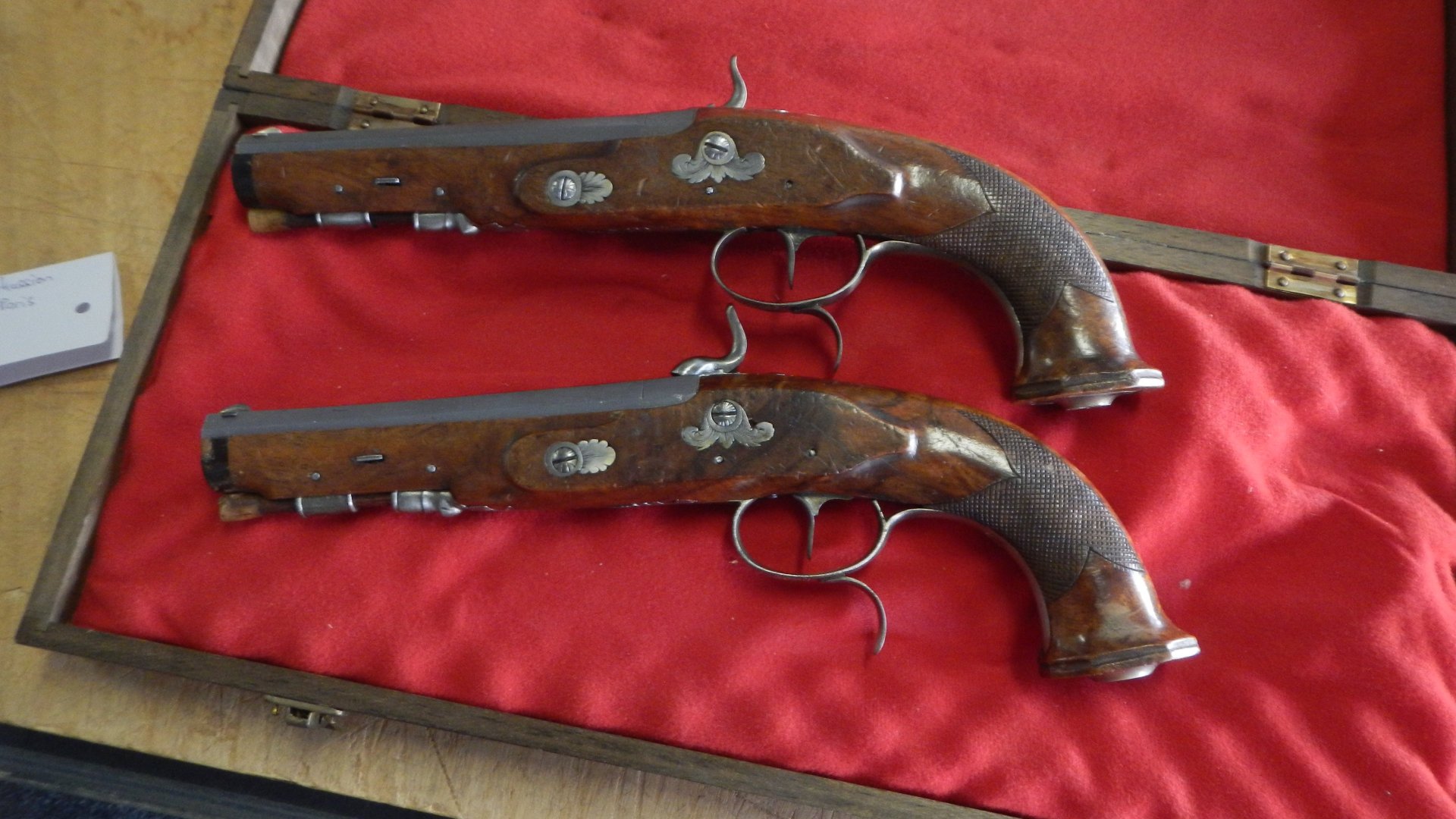 Vorderlader Perkussion Pistolenpaar Sellier + Company Paris gezogener Lauf – Bild 2