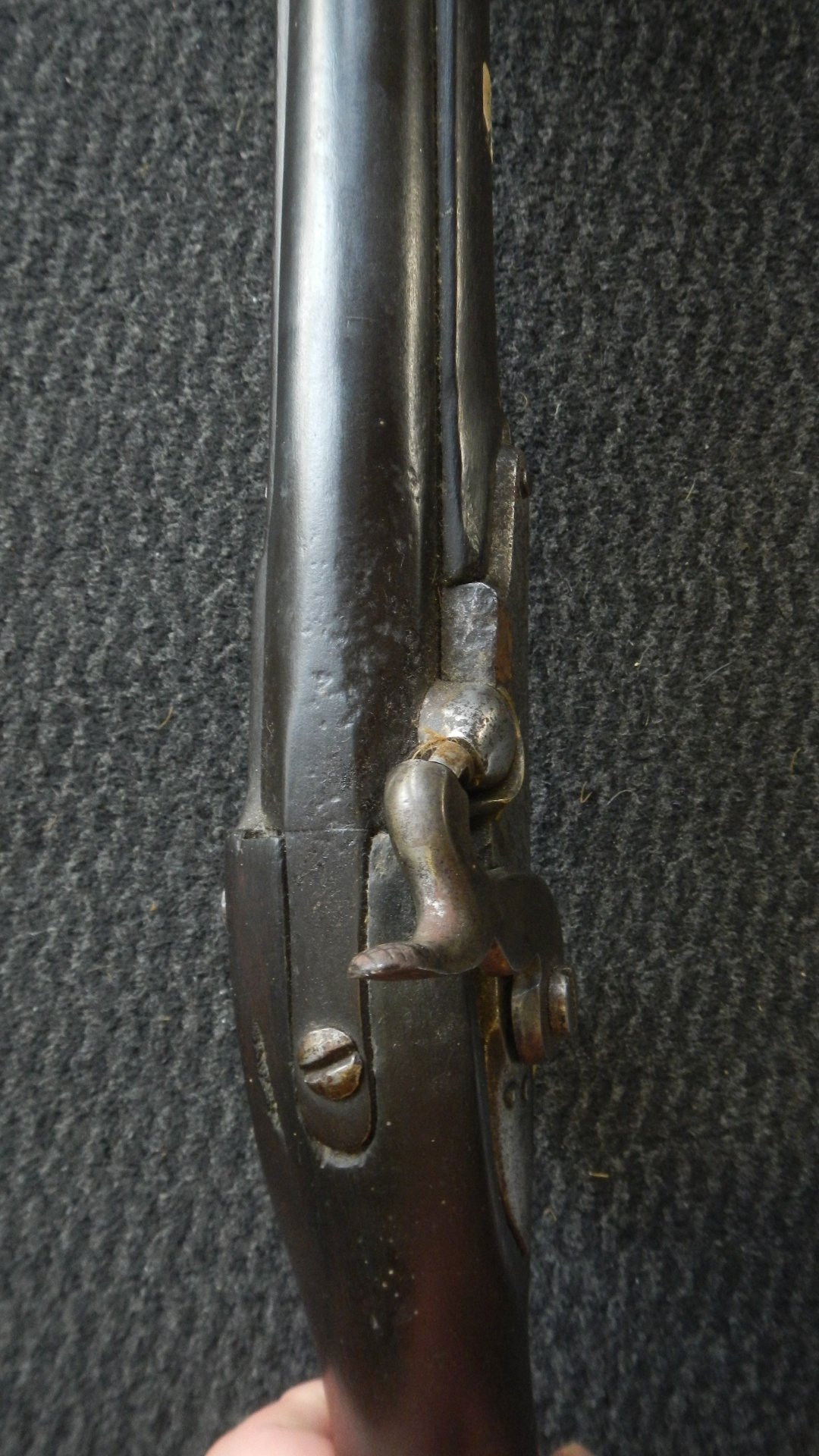 Vorderlader Perkussion Karabiner Kavallerie vermutlich Frankreich von Steinschloß Aptiert – Bild 4