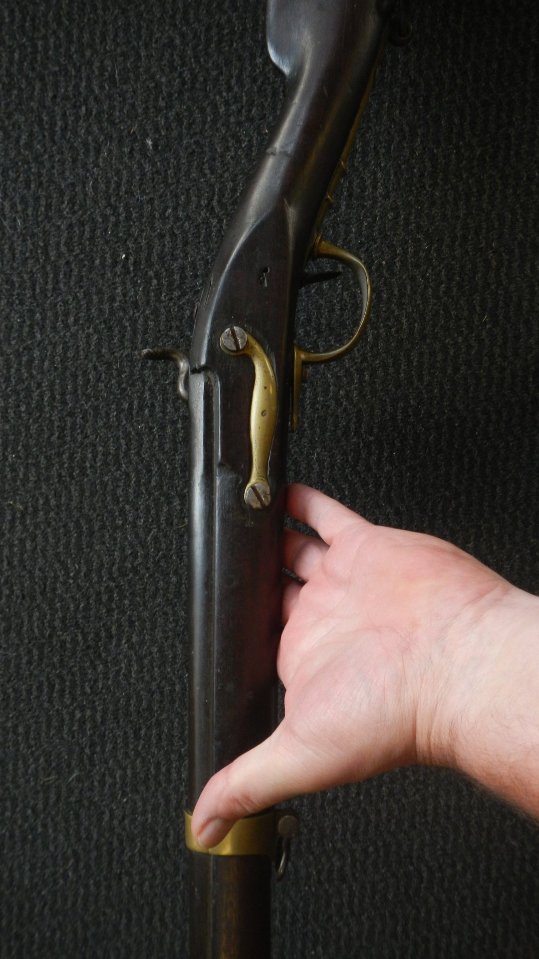 Vorderlader Perkussion Karabiner Kavallerie vermutlich Frankreich von Steinschloß Aptiert – Bild 5