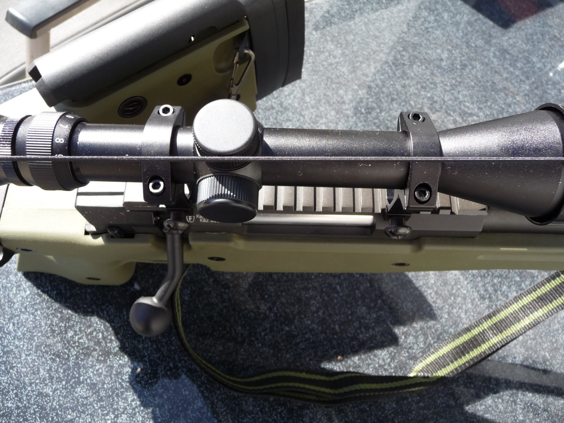 Soft Air Gewehr, Sniper, L96 AWS-338 6mm BB Zweibein , ZF 3x-9x , Rundkugeln – Bild 6