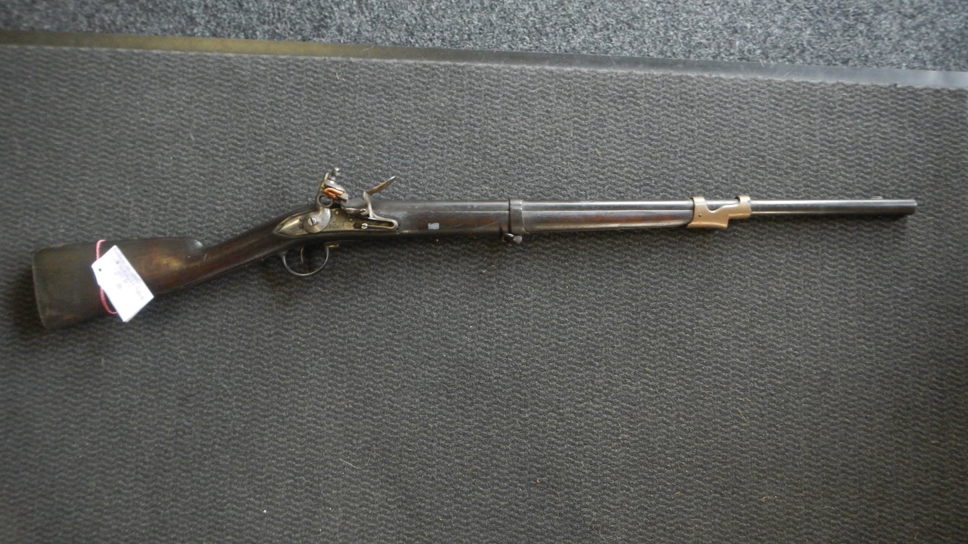 Vorderlader Steinschloß Kavallerie Karabiner Frankreich 1877 Charleville An IX Ladestock fehlt – Bild 1