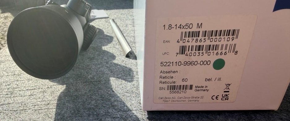 Zielfernrohr Zeiss V8 1,8-14 x 50 M Abs. 60 mit Blaser Sattelmontage neuwertig neuestes Modell – Bild 5