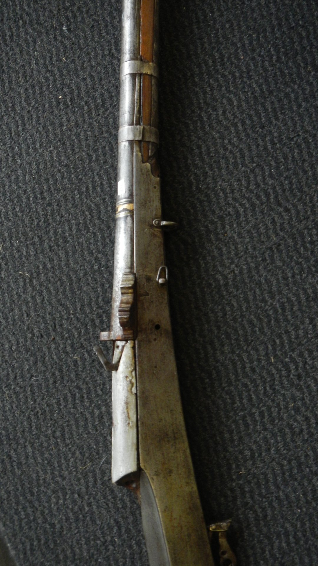Original Luntenschloss Muskete vermutlich Asien Abzug funktioniert 145cm – Bild 2