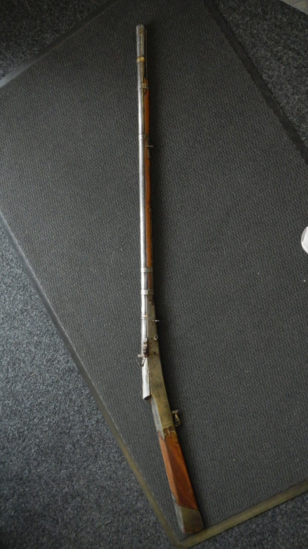 Original Luntenschloss Muskete vermutlich Asien Abzug funktioniert 145cm – Bild 1