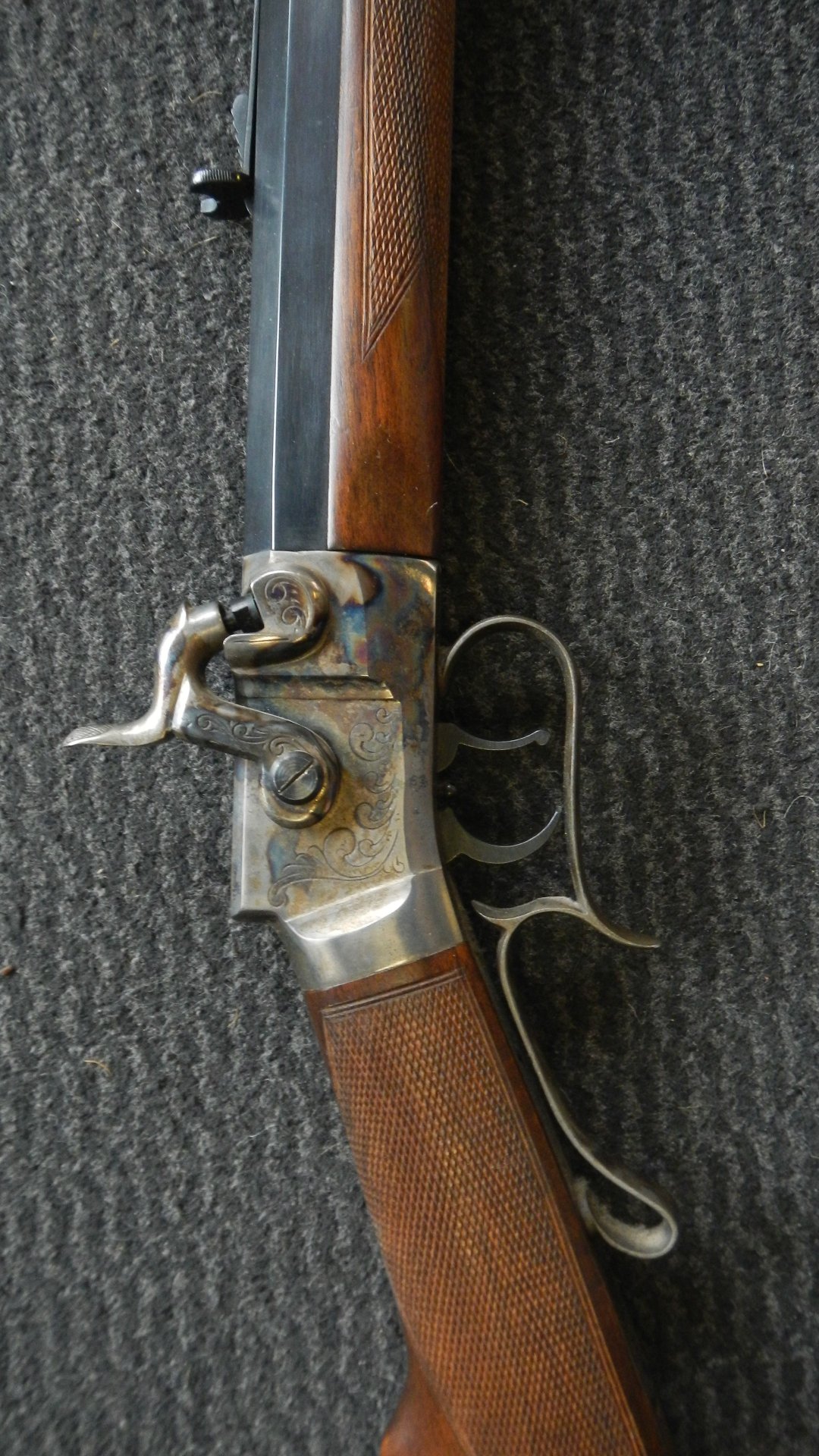 Perkussion Gewehr Wesson Rifle Kaliber 45 Palmetto Brescia Italien Topzustand Replika – Bild 2