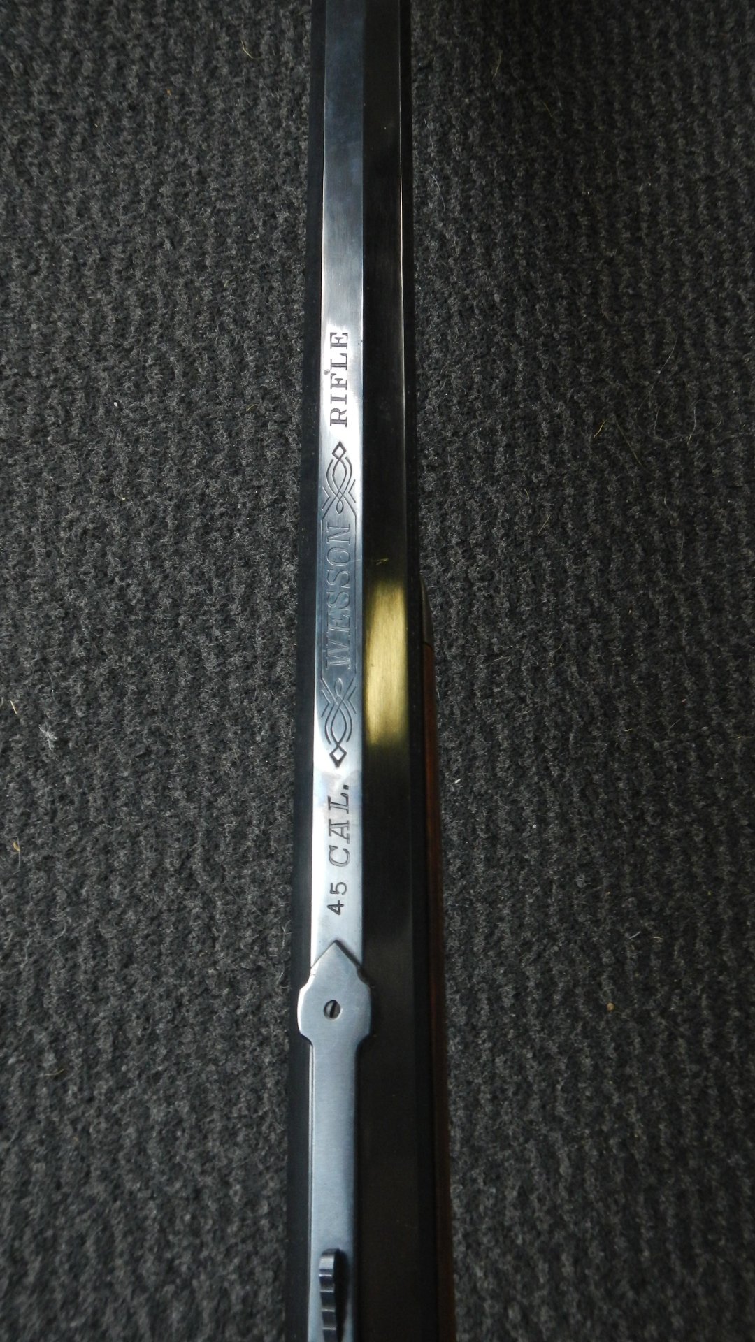 Perkussion Gewehr Wesson Rifle Kaliber 45 Palmetto Brescia Italien Topzustand Replika – Bild 4