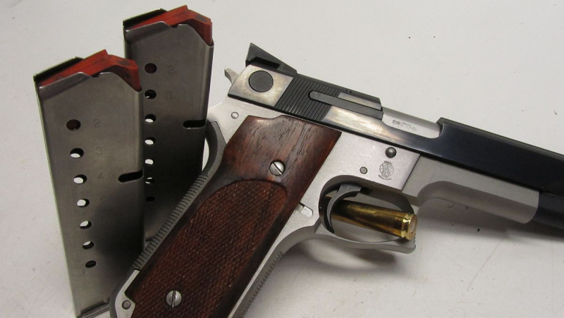 Pistole Smith & Wesson Mod. 745, .45Auto, Bestzustand – Bild 1