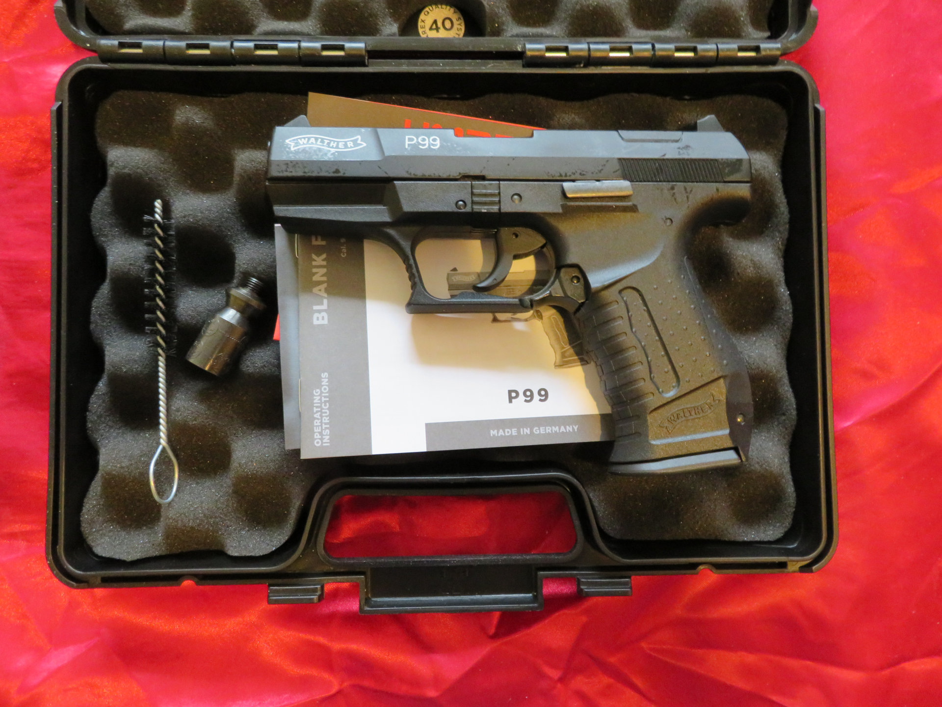 Walther P99 Schreckschuss Pistole 9mm P.A.K. schwarz, PTP 762, NEU und OVP! – Bild 1