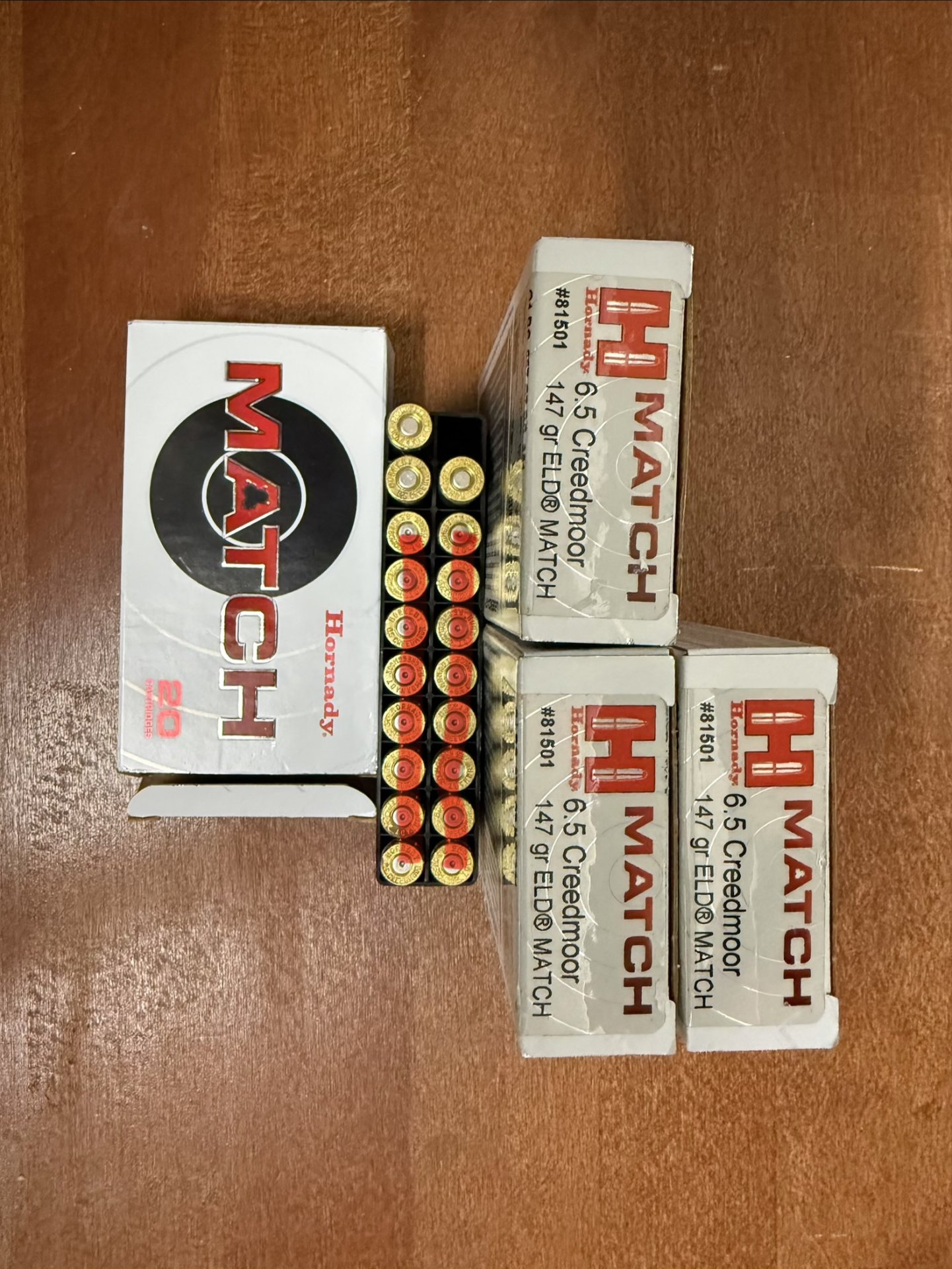 6,5 Creedmoor Hornady ELD Match 140/147 gr – 123 Patronen – Fabrikmunition – Bild 1