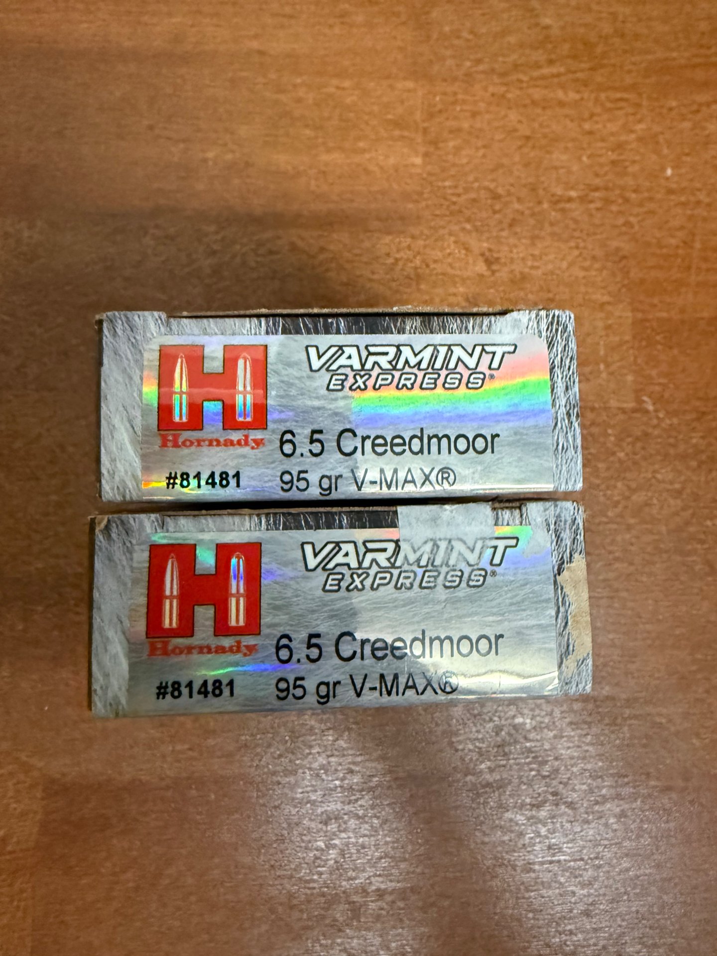 6,5 Creedmoor Hornady V-Max 95 gr – 2×20 Patronen – Fabrikmunition – Bild 1