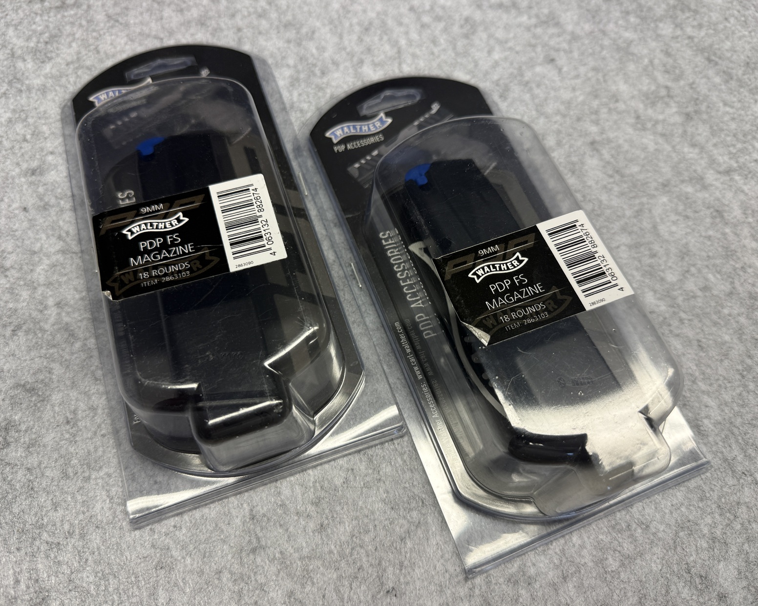 2 Stück Walther PDP Full Size Magazine 18 Schuss im Kaliber 9mm Luger – Bild 1