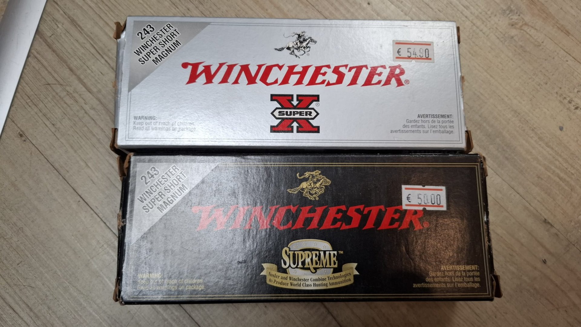 .243 WSSM Munition Winchester Super Short Magnum Power Point Ballistic Silvertip – Bild 1