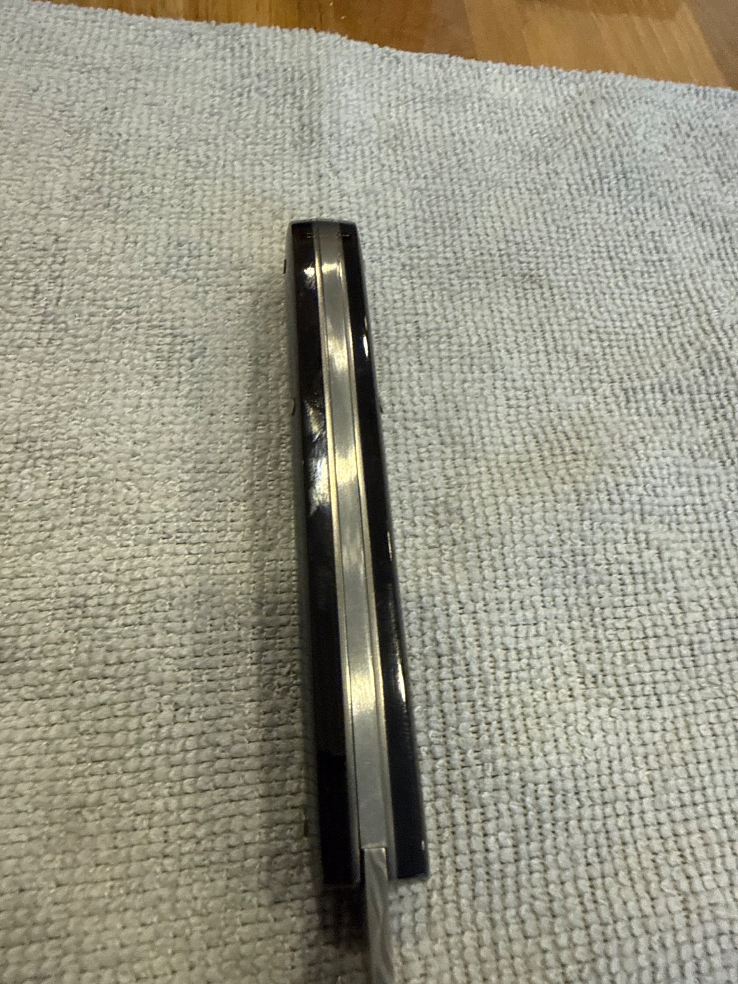 Handgefertigtes Klappmesser, Slipjoint, Damast – Bild 5