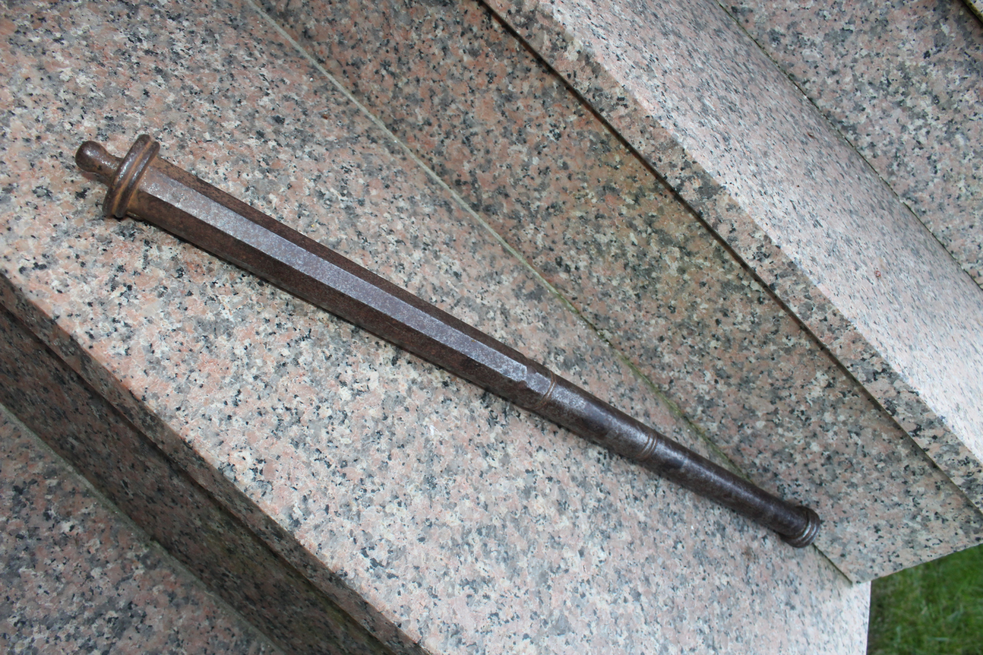 ANTIKES KANONENROHR 59 cm v. MODELLKANONE ?? 8 Eckig gestempelt N – Bild 1