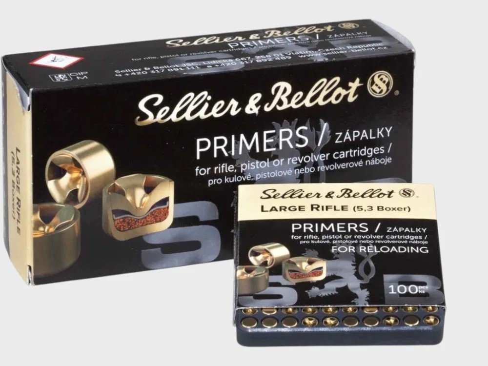 Sellier & Bellot Zündhütchen 5,3 mm Large Rifle / 1000 Stk. – Bild 1